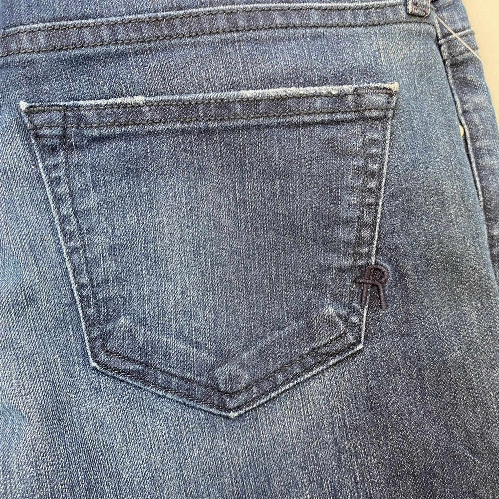 Women's RICH & SKINNY Blue Distressed Skinny Jeans Size 28 USA - Picture 7 of 14